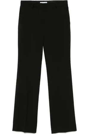 Manuel Ritz Pantalon en laine à coupe évasée