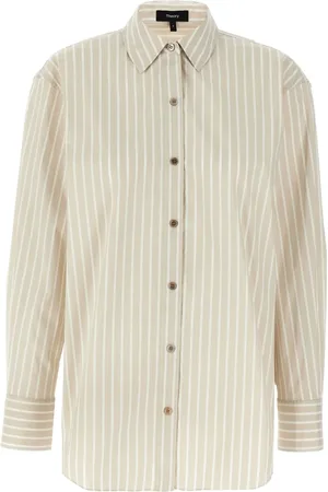 THEORY Chemise boutonnée à rayures