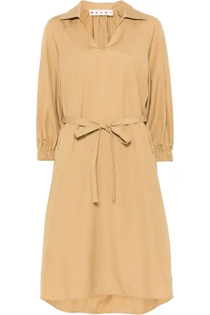 Marni Robe en popeline à coupe mi-longue