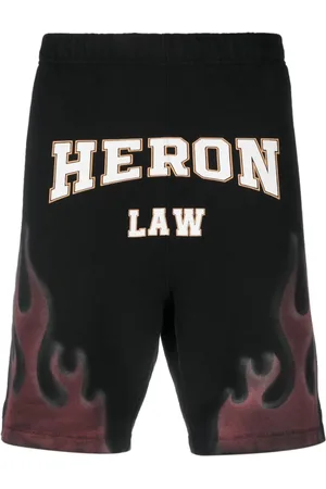Heron Preston Short en coton à imprimé graphique