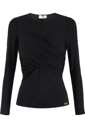 Elisabetta Franchi Haut en crêpe à design drapé