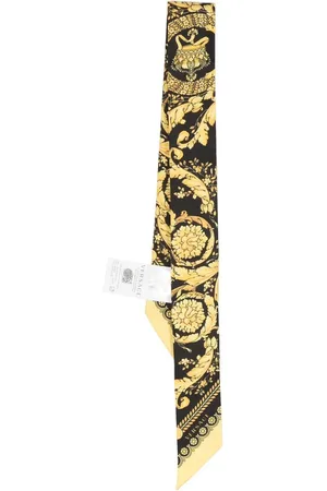 VERSACE Foulard en soie à imprimé baroque