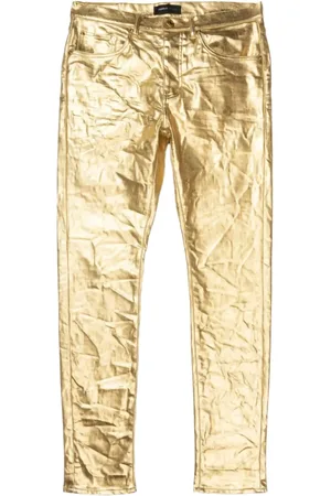 Purple Brand Jean Metallic Monogram 