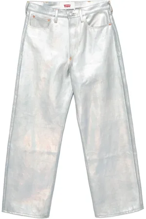 JUNYA WATANABE Jean droit à imprimé métallisé