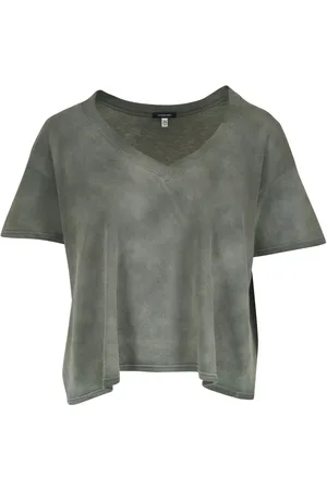 R13 T-shirt à effet usé