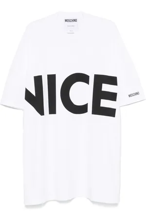 Moschino Robe courte à texte imprimé