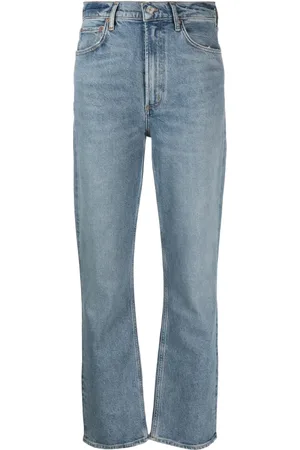 AGOLDE Jean droit à taille haute