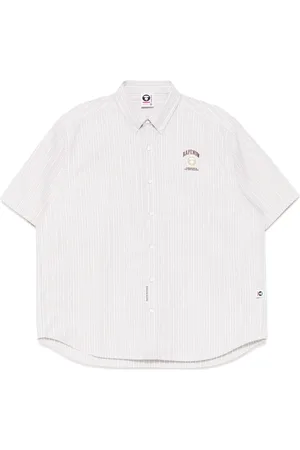 A Bathing Ape Chemise rayée AAPENOW à logo