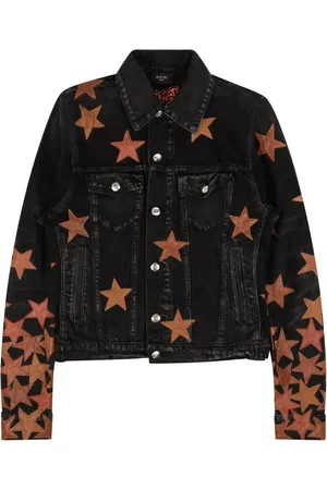 AMIRI Veste en jean Chemist à appliqué étoile