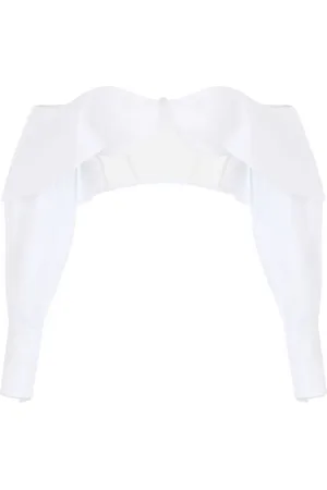 Elisabetta Franchi Chemise à coupe crop