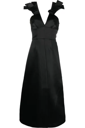 Jil Sander Robe mi-longue à détails de nœuds