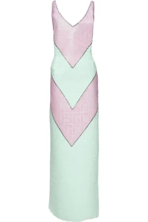 GCDS Robe mi-longue Monogram Macramé