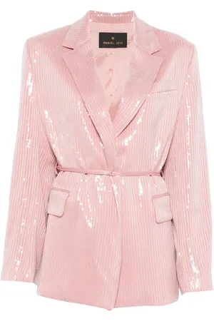 Manuel Ritz Blazer ceinturé à sequins