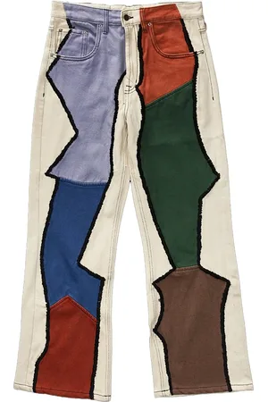 Glass Cypress Jean Patchwork Semi-Flare 