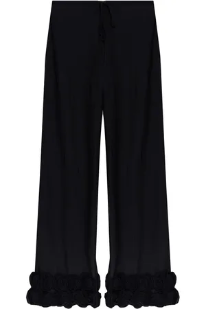 Oseree Pantalon à appliqué floral