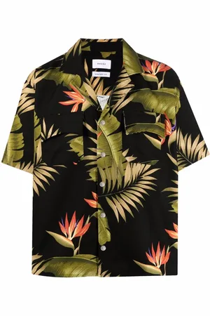 Rhude Chemise à imprimé feuillage