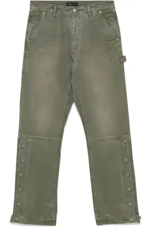 Purple Brand Pantalon court à boutons pression