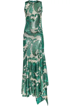 Etro Robe longue à fini scintillant