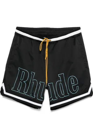 Rhude Short de bain à logo imprimé