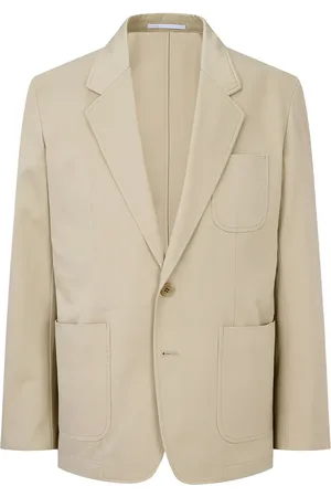 MAN ON THE BOON. Blazer en coton à simple boutonnage