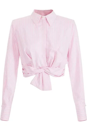 Elisabetta Franchi Chemise en popeline à détail de nœud