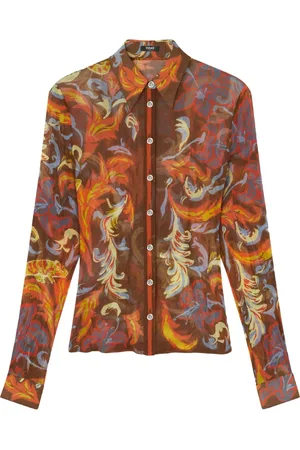 VERSACE Chemise Exotic Barocco en crêpe