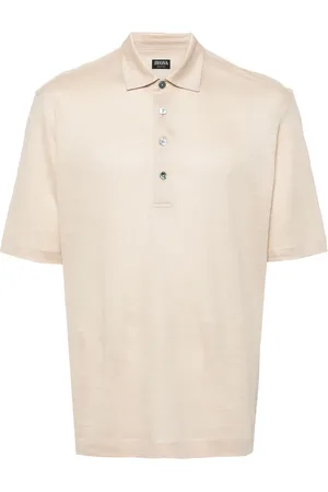 Ermenegildo Zegna Polo en lin à manches courtes