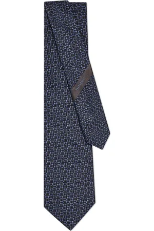 Salvatore Ferragamo Cravate à motif Gancini en jacquard