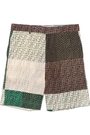 Fendi Short en lin à motif FF