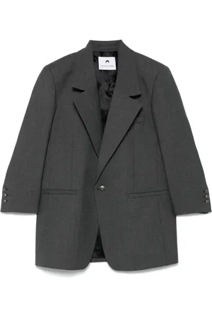 Marine Serre Blazer à simple boutonnage