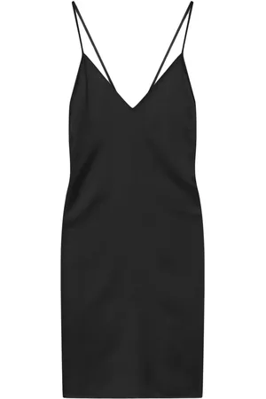 AERON Robe en satin à coupe mi-longue