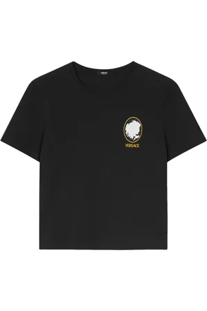 VERSACE T-shirt Cameo à logo brodé