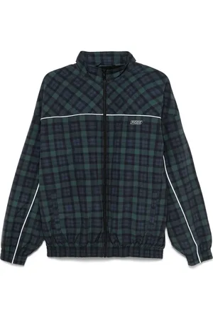 MARTINE ROSE Veste zippée à motif tartan
