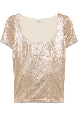 Patrizia Pepe T-shirt à effet métallisé