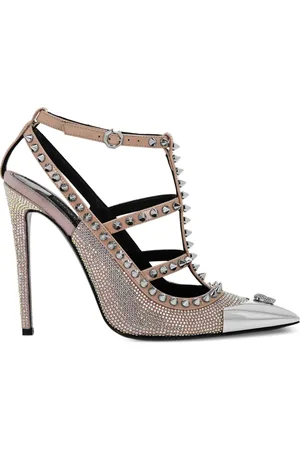 Philipp Plein Sandales en cuir à tête de mort 120 mm