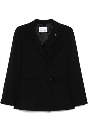 Manuel Ritz Blazer en laine vierge à boutonnière croisée
