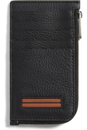 Ermenegildo Zegna Baskets en cuir à détails rayés