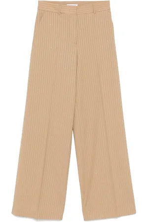 Manuel Ritz Pantalon brodé de sequins à rayures
