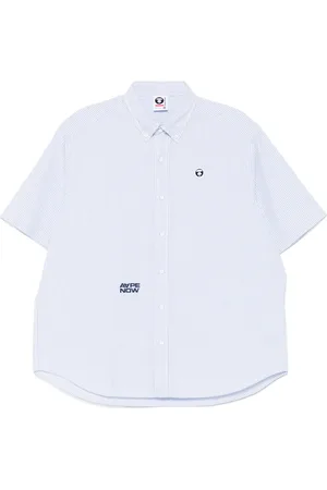 A Bathing Ape Chemise rayée AAPENOW à logo