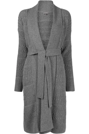 N.PEAL Cardigan mi-long à taille nouée