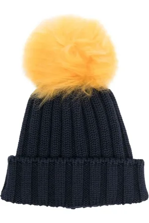 Woolrich Bonnet en maille nervurée à pompon