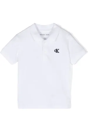 Calvin Klein Polo en coton à logo brodé