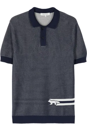 Maison Kitsuné Polo en coton à motif Fox