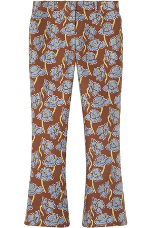 VERSACE Pantalon évasé Poppies en jacquard