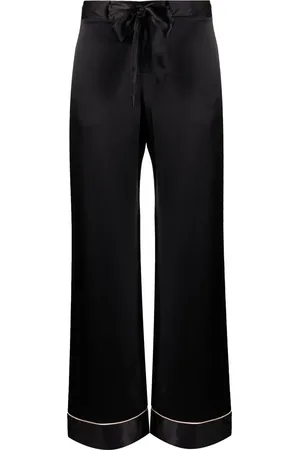 Kiki de Montparnasse Pantalon en soie Kiki à taille nouée