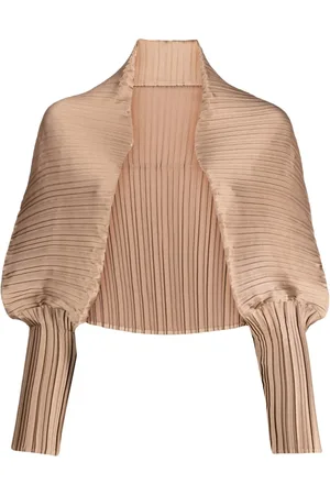 Fabiana Filippi Veste-boléro plissée à coupe crop