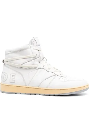 Rhude Baskets en cuir à design à empiècements