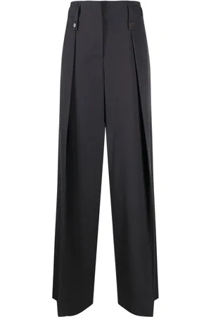 Low Classic Pantalon plissé à taille haute