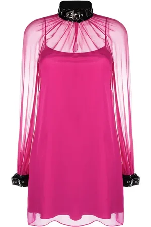 Moschino Robe courte à col montant