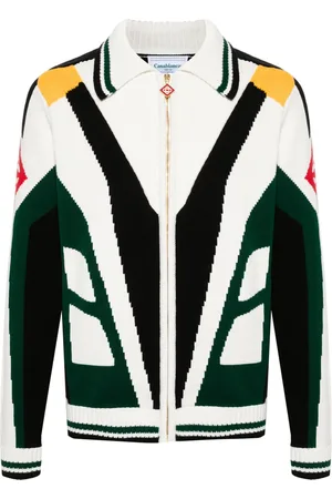 Casablanca Cardigan en maille intarsia